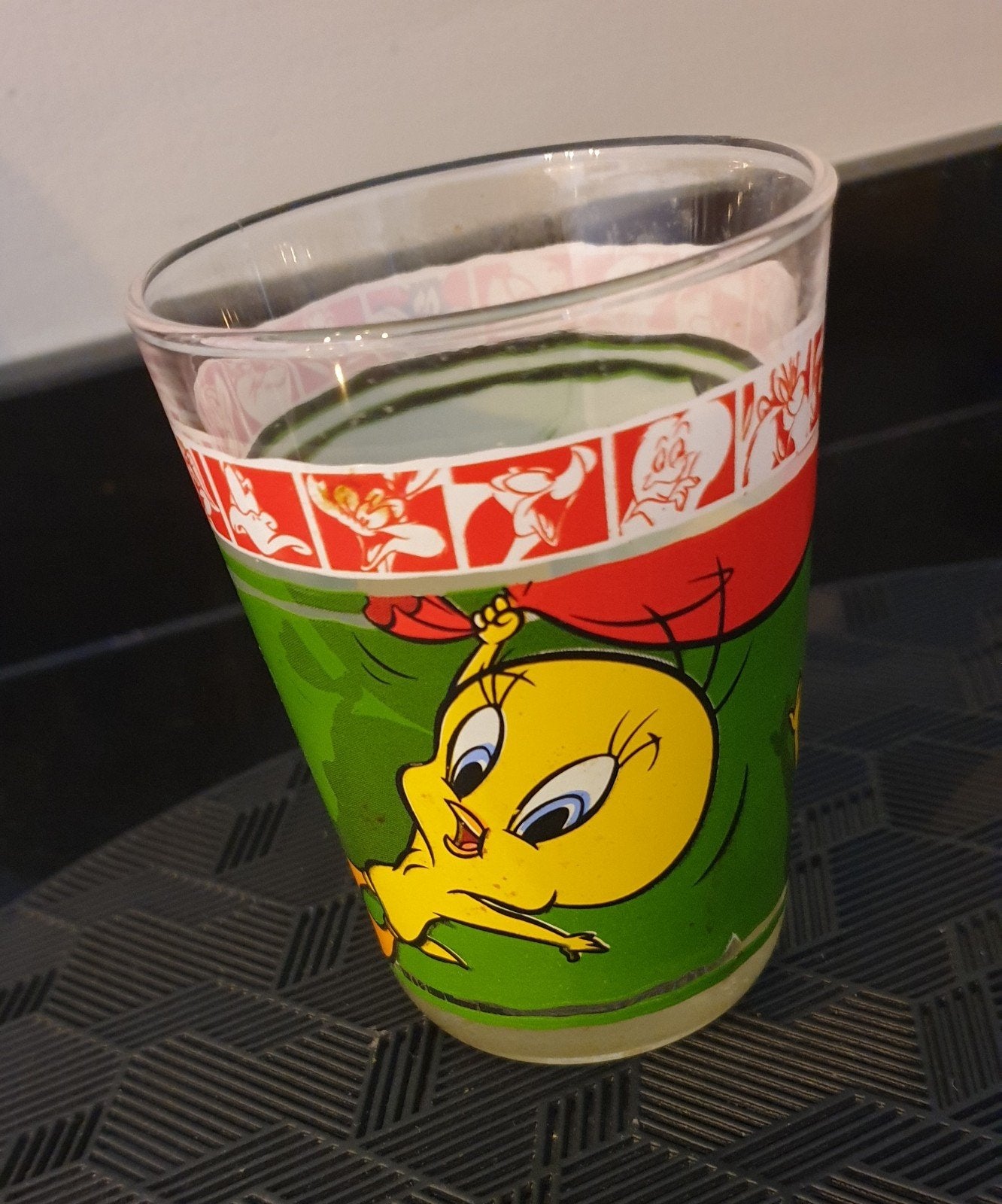Vintage Looney Tunes Tweety drinkglas, Verzamelen, Ophalen of Verzenden, Gebruikt