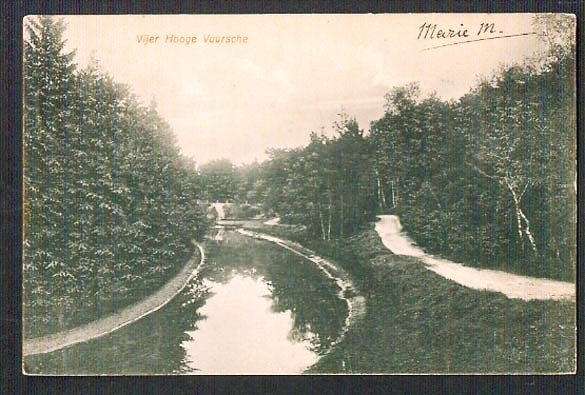 Hooge Vuursche, Vijer (foutje op de kaart). 1909., Ophalen of Verzenden, Voor 1920, Gelopen, Utrecht