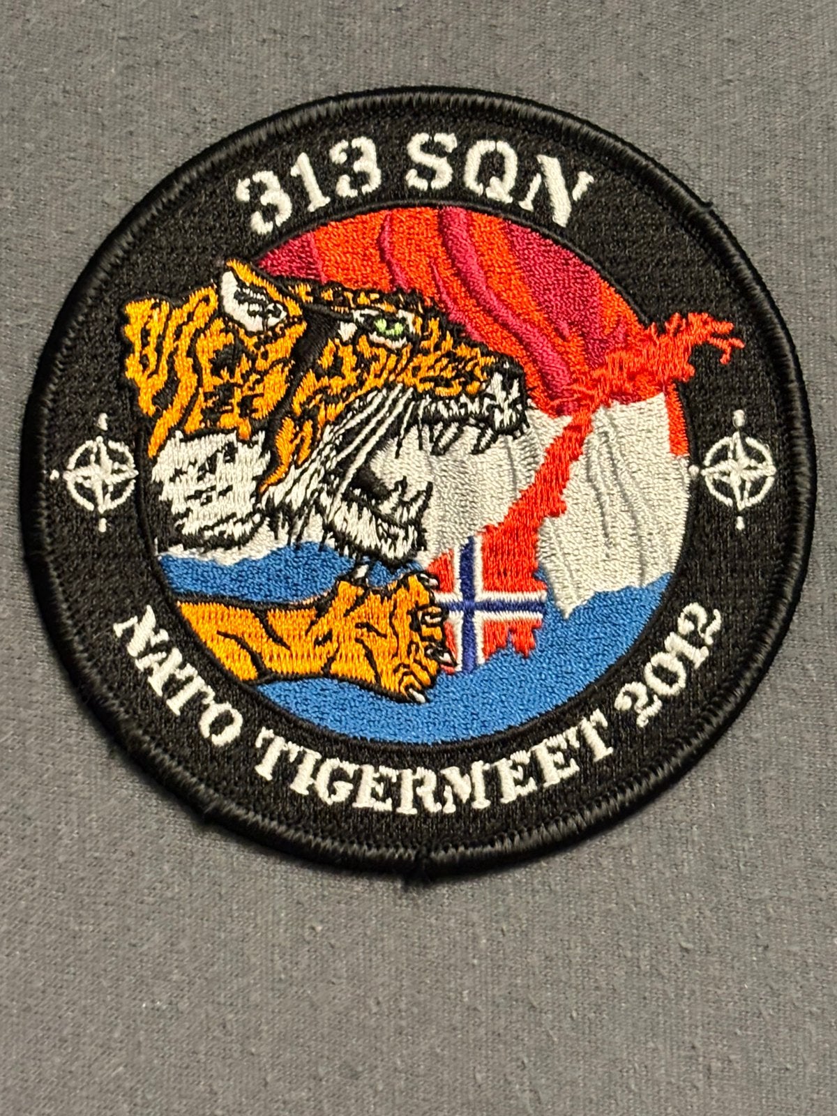Embleem 313 SQN RNLAF NTM 2012, Verzenden, Luchtmacht, Nederland, Embleem of Badge