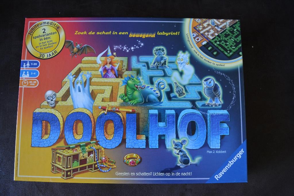 doolhof glow in the dark en de betoverende doolhof, Hobby en Vrije tijd, Gezelschapsspellen | Bordspellen, Ophalen of Verzenden