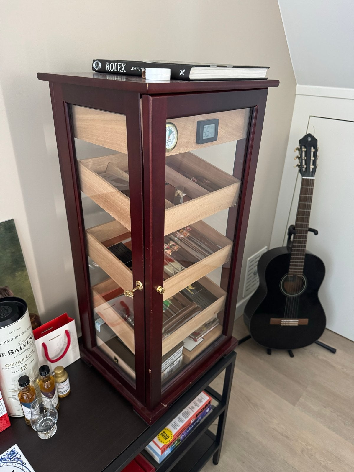 Luxe Sigaren Humidor Kast, Ophalen, Zo goed als nieuw