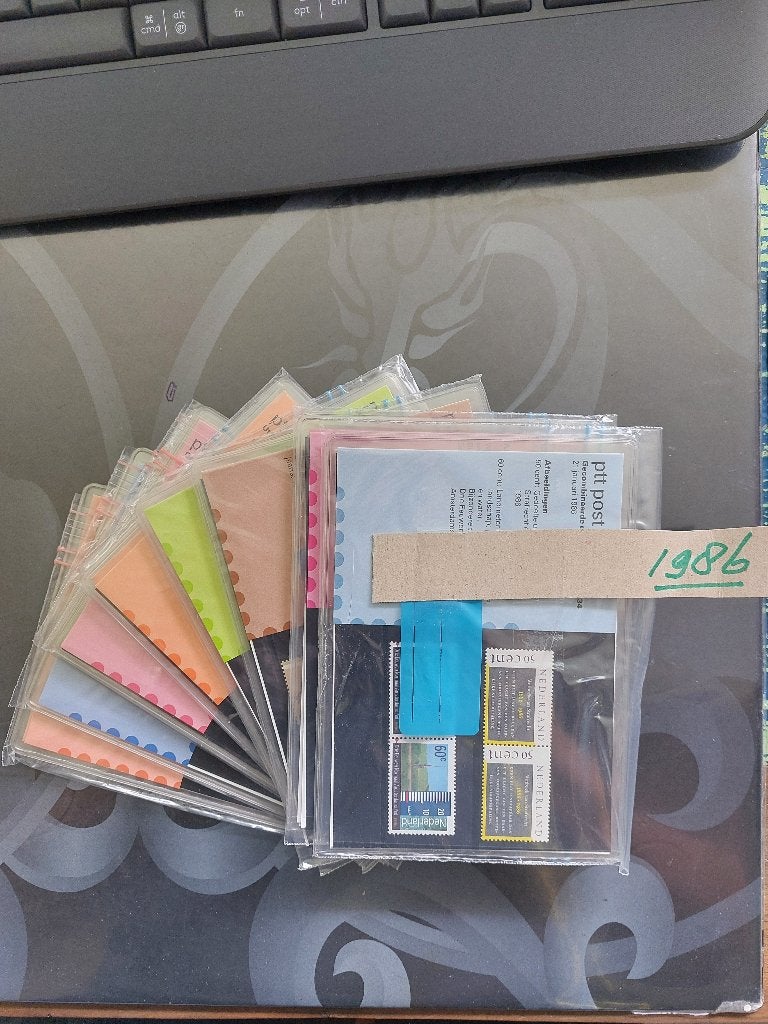 Nederland 1986, postzegelmapjes M34 tm M42, Ophalen of Verzenden, Na 1940, Postfris