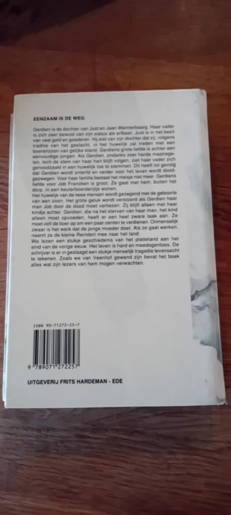 Eenzaam is de weg - Joh. G. Veenhof, Boeken, Ophalen of Verzenden, Gelezen, Joh. G. Veenhof., Nederland
