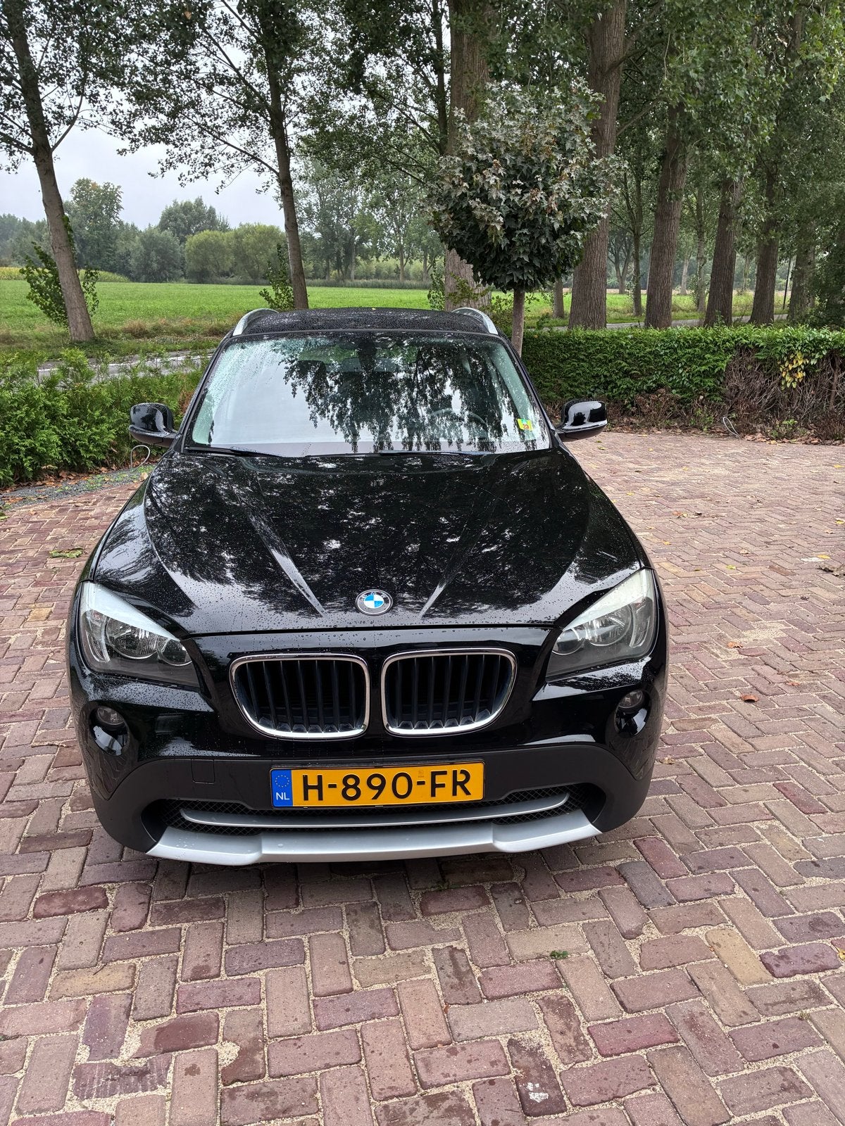 BMW X1 2.0 Sdrive 18I 2011 Zwart, Auto's, X1, 1995 cc, Zwart, 4 cilinders