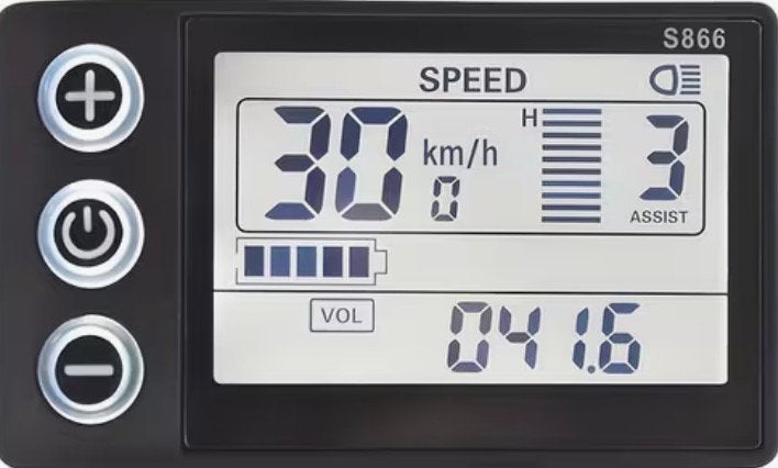 S866 display 5 pin male, Motoren, Verzenden, Zo goed als nieuw