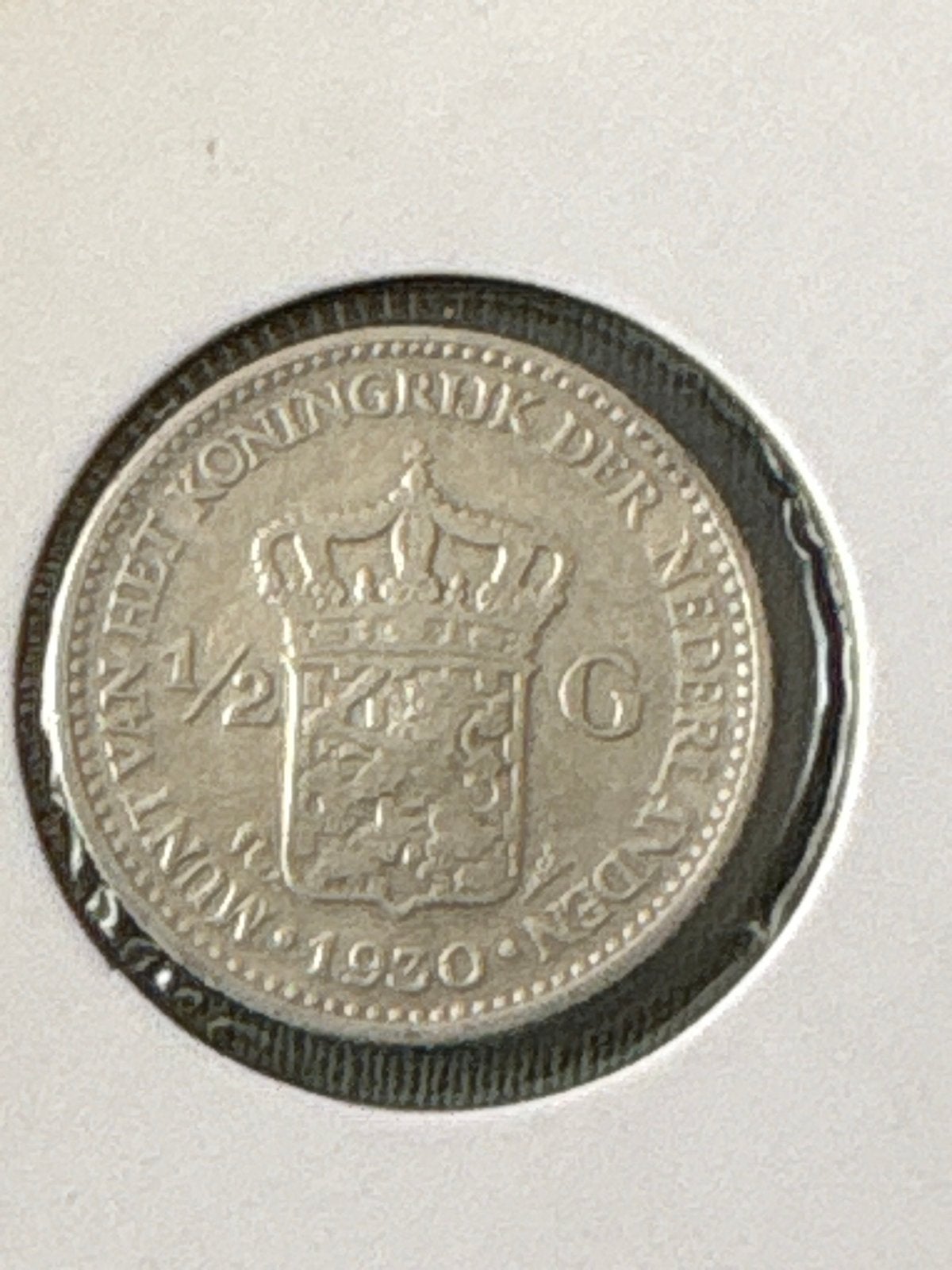 Zilveren halve gulden 1930 Koningin Wilhelmina, ½ gulden, Zilver, Ophalen of Verzenden, Koningin Wilhelmina