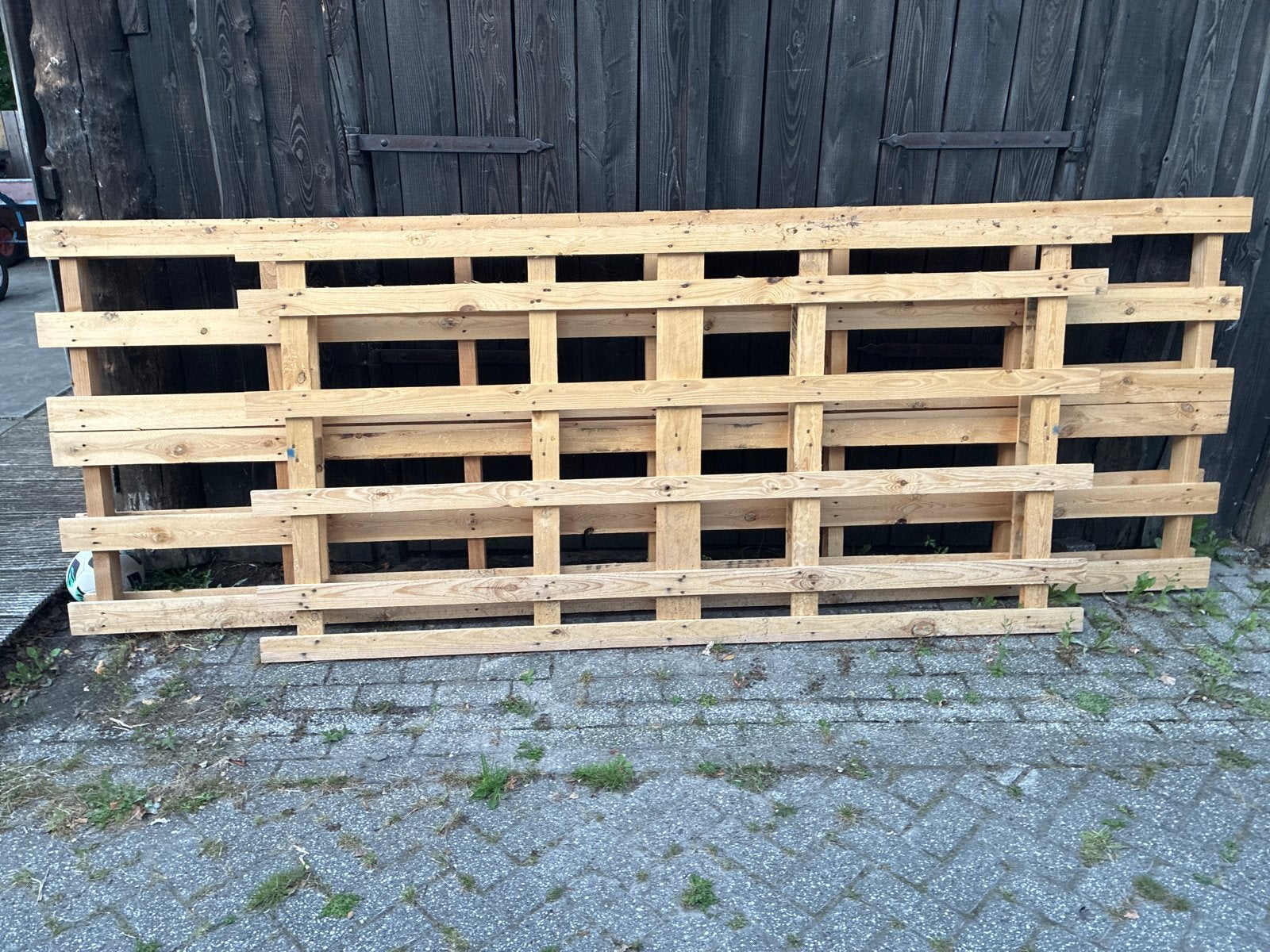 Gebruikte houten pallets voor diverse projecten, Ophalen, Gebruikt, 200 tot 250 cm, 50 mm of meer