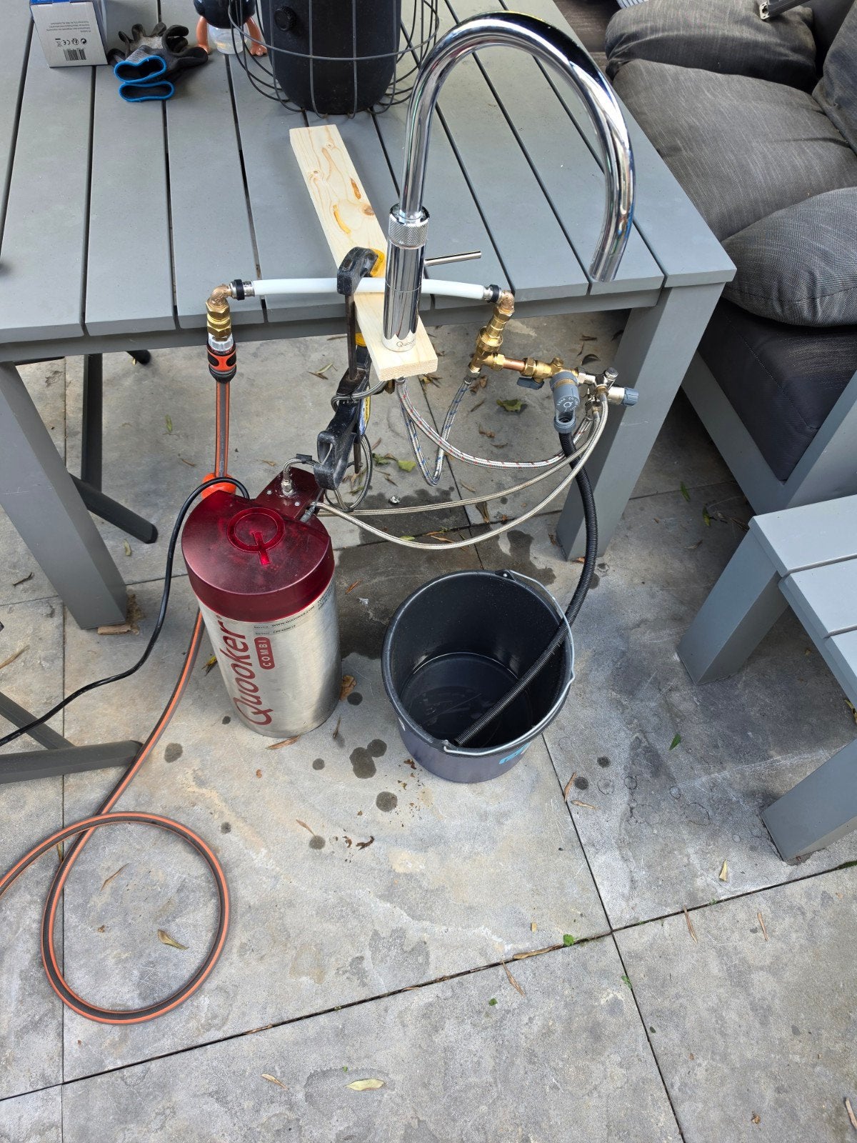 Quooker Combi+ 2.2 E - Direct kokend water systeem, Zilver, Ophalen of Verzenden, Metaal, Overige merken