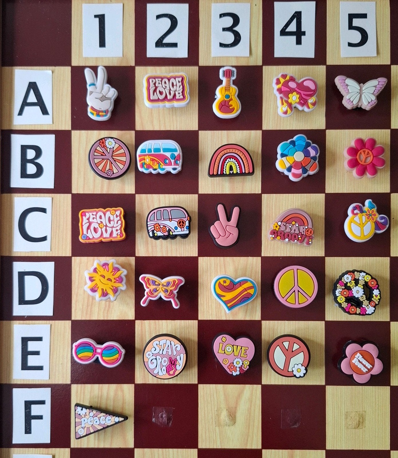 60: Peace & Love hippie Schoenbedels Charms voor de Crocs, Ophalen of Verzenden