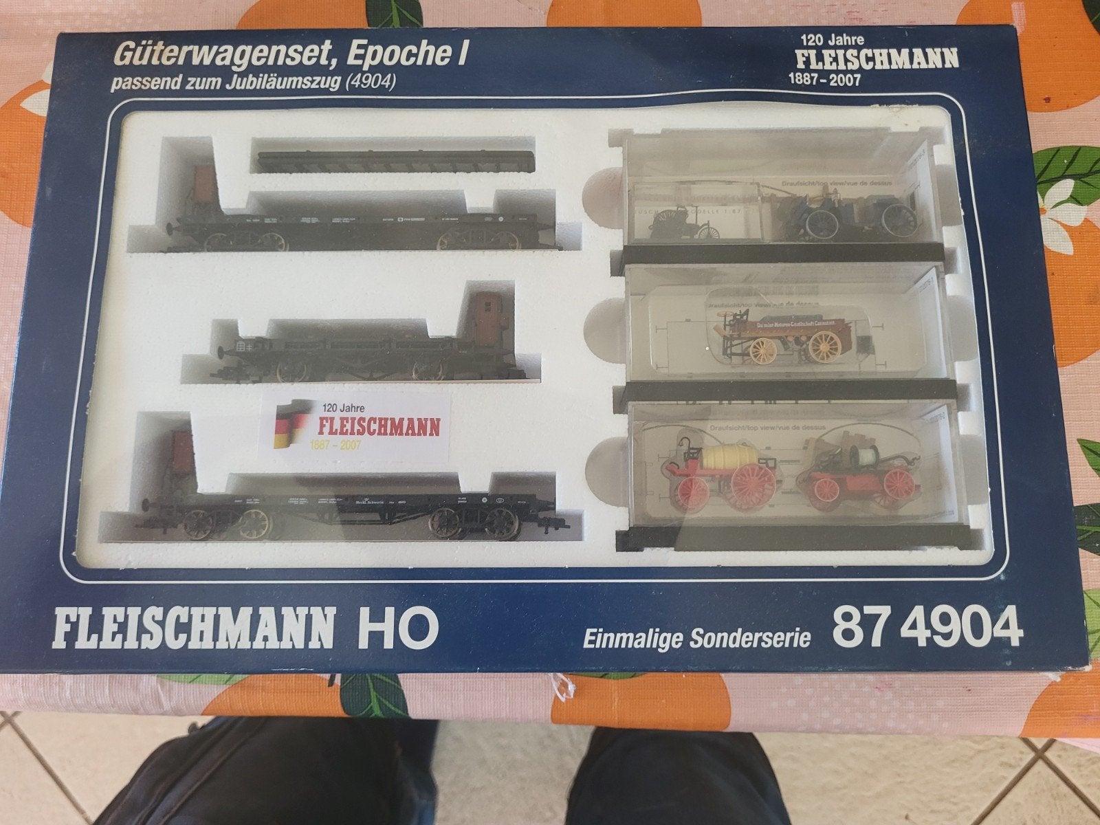 Fleischmann HO 874904 Goederenwagenset 120 jaar Fleischmann, Hobby en Vrije tijd, Modeltreinen | H0, Gelijkstroom, Fleischmann
