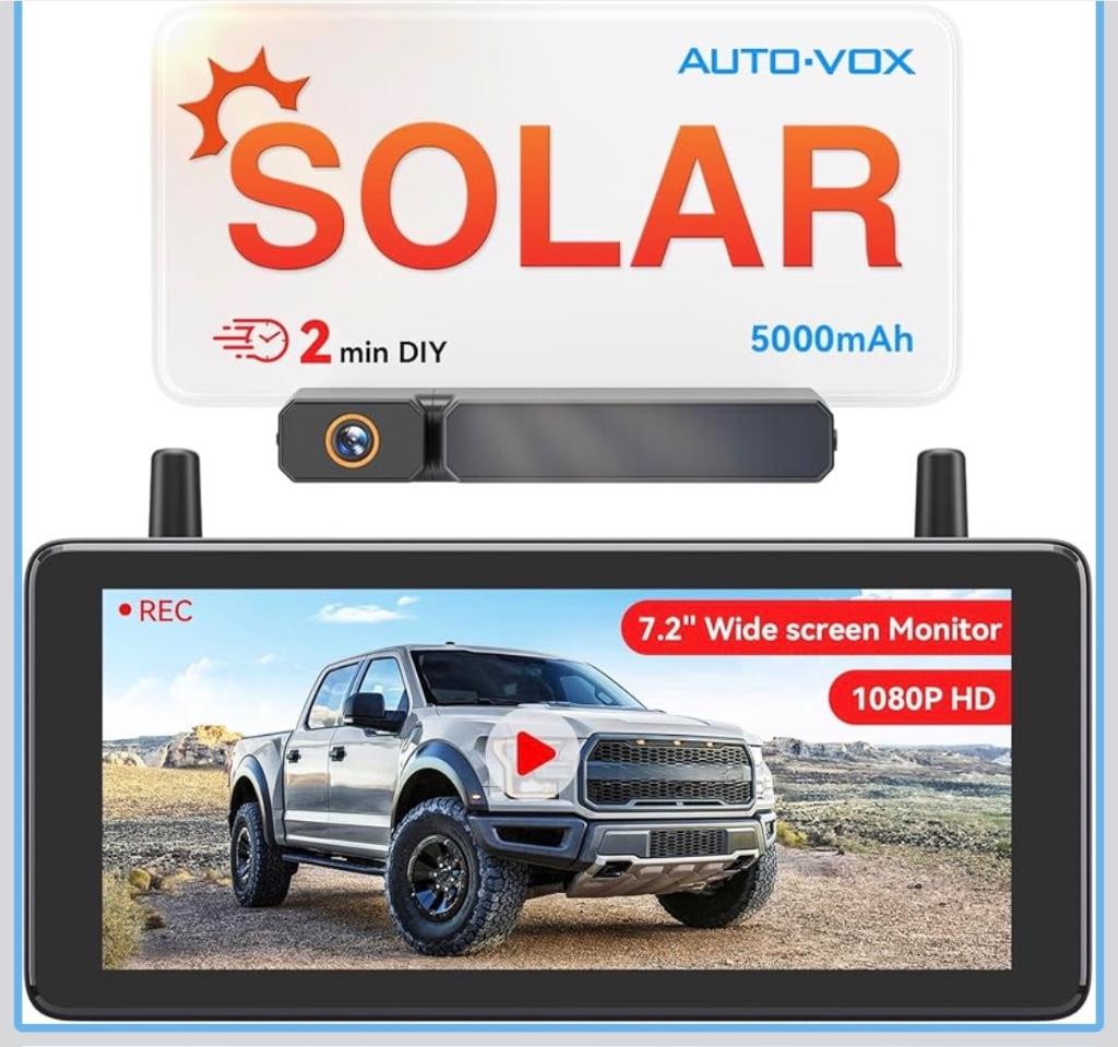 Auto-Vox 7.2" Draadloze Achteruitrijcamera – New, Auto diversen, Auto-accessoires, Ophalen, Zo goed als nieuw