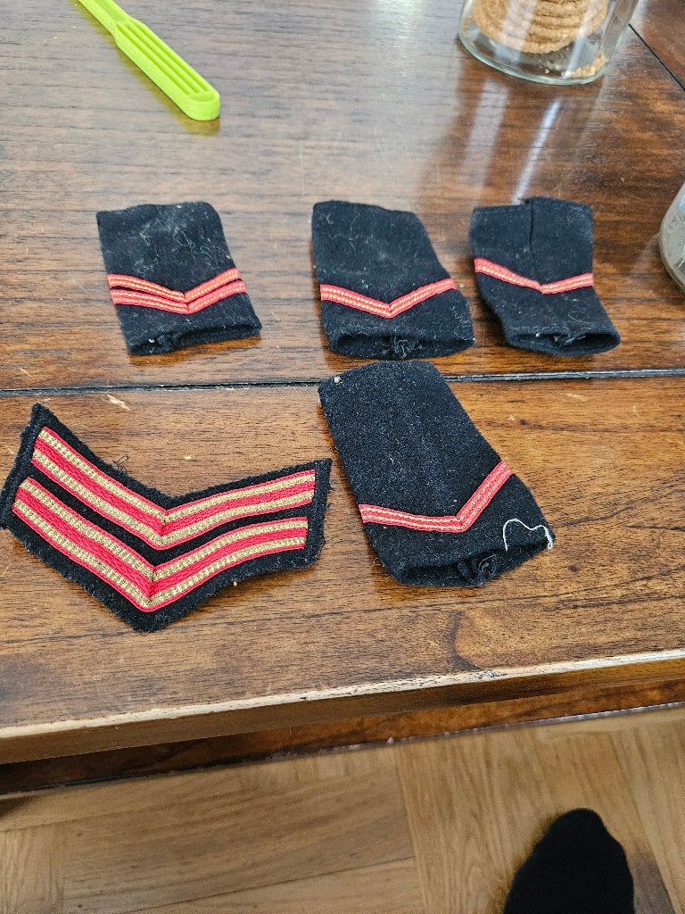 Vintage epauletten  brandweer tweede en eerste branwacht, Verzamelen, Ophalen of Verzenden, Overige soorten, Nederland, Embleem of Badge