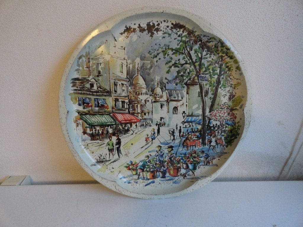 Dienblad Place du Tertre Kumfi-Kut England en DE, ouderwets, Ophalen of Verzenden