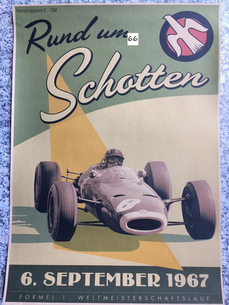 poster rund um schotten poster 1967, Rechthoekig Staand, Ophalen of Verzenden, Zo goed als nieuw, Canvas of Doek