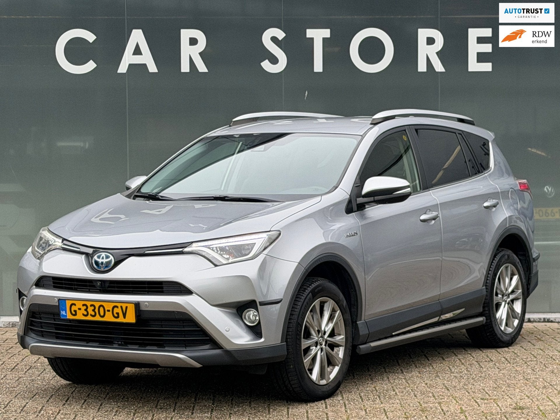 Toyota RAV4 2.5 Hybrid AWD Executive Trekhaak | Camera |, Auto's, Automaat, Gebruikt, 1650 kg, Leder