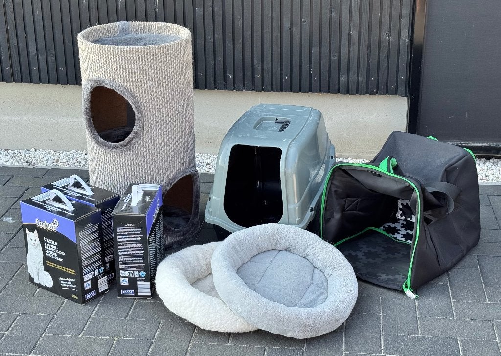 Kattenpaal, kattenbak, tas en mandjes, Dieren en Toebehoren, Ophalen, Gebruikt