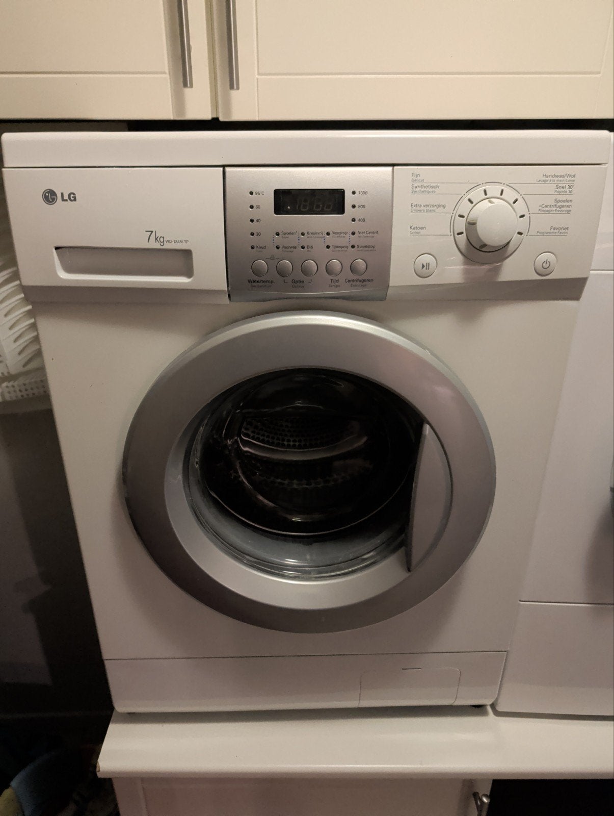 LG Voorlader Wasmachine 7kg - Goede Staat, Ophalen, Gebruikt, Voorlader, 85 tot 90 cm