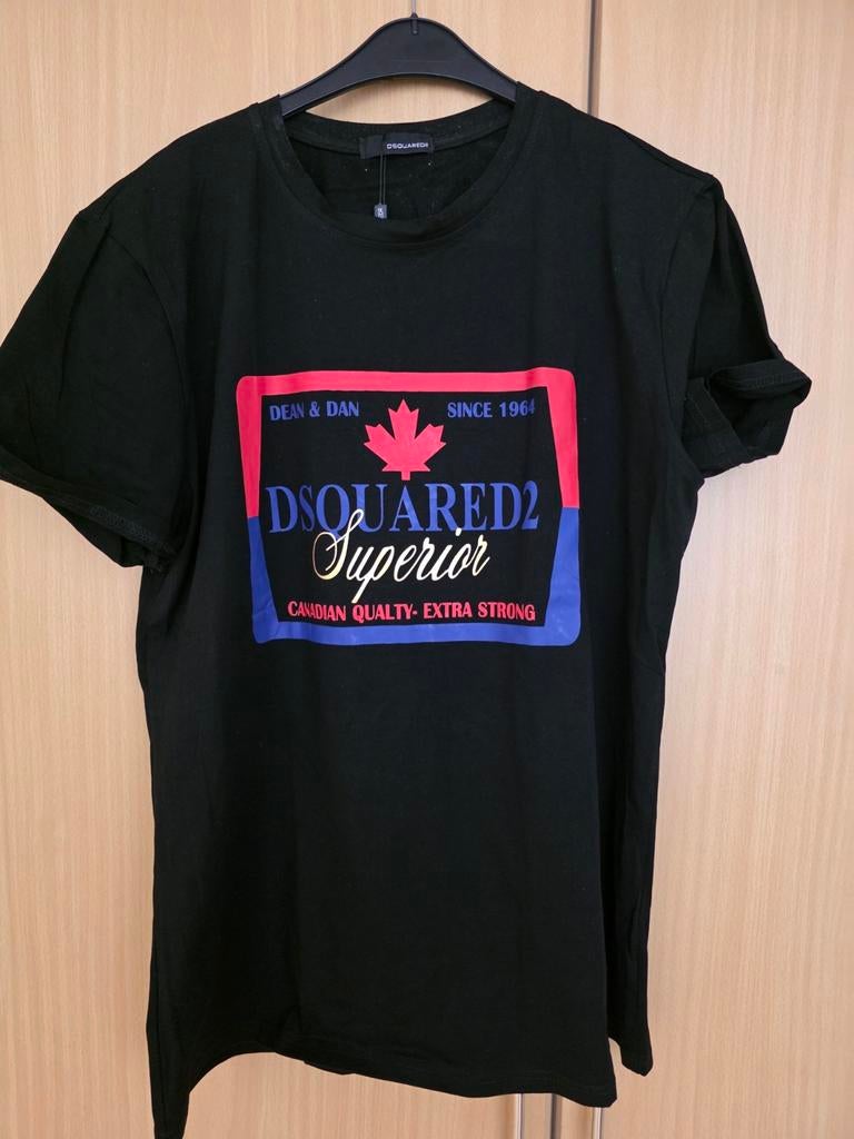 DSQUARED²  t-shirt, Verzenden, Nieuw, Maat 52/54 (L), Zwart