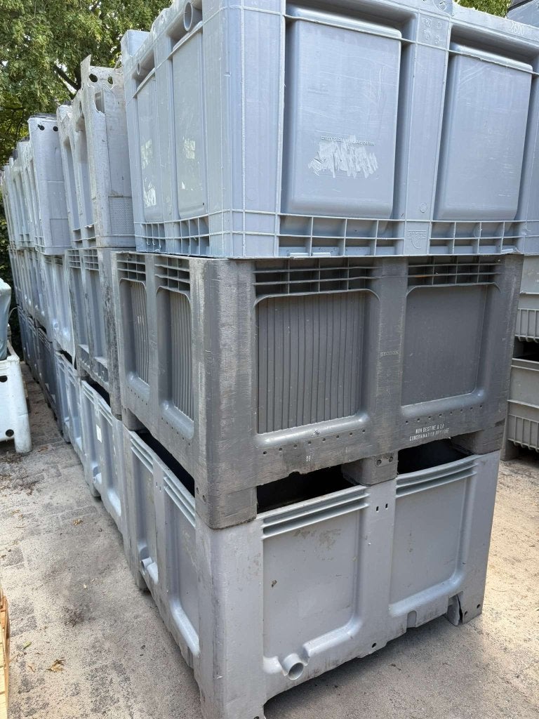 Kunststof palletbox met schade export goedkoop, Niet ingevuld, Gebruikt, 100 cm of meer, 60 cm of meer