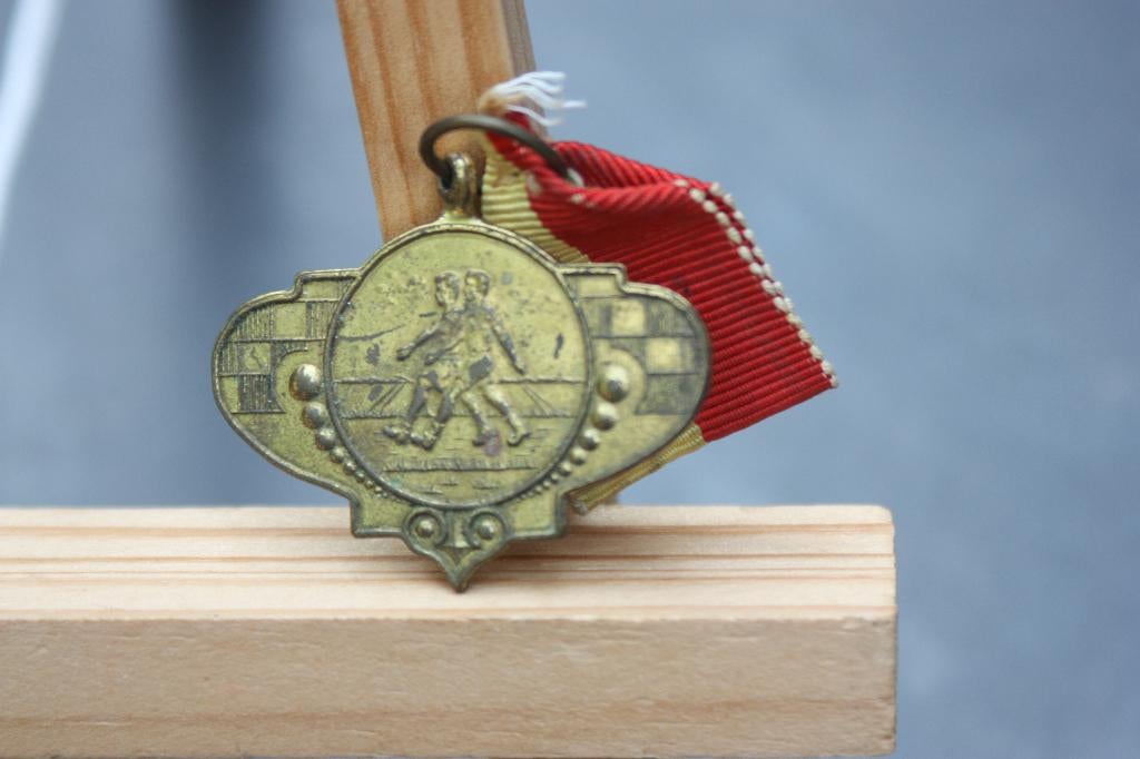 Oude medaille met lintje Vacantiewerk Elsloo 1973, Verzamelen, Ophalen of Verzenden, Gebruikt