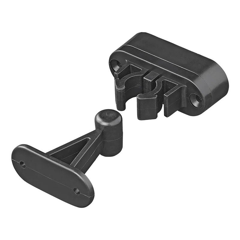 Deurvanger met flexibele klem zwart 2-delig, Buurserstraat 15 A, 7481 EG,Haaksbergen, Ophalen of Verzenden, Info@123CamperOnderdelen.nl