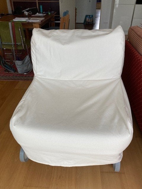 slaapbank Lycksele IKEA, Ophalen, Eenpersoons, Beige, 190 cm of minder