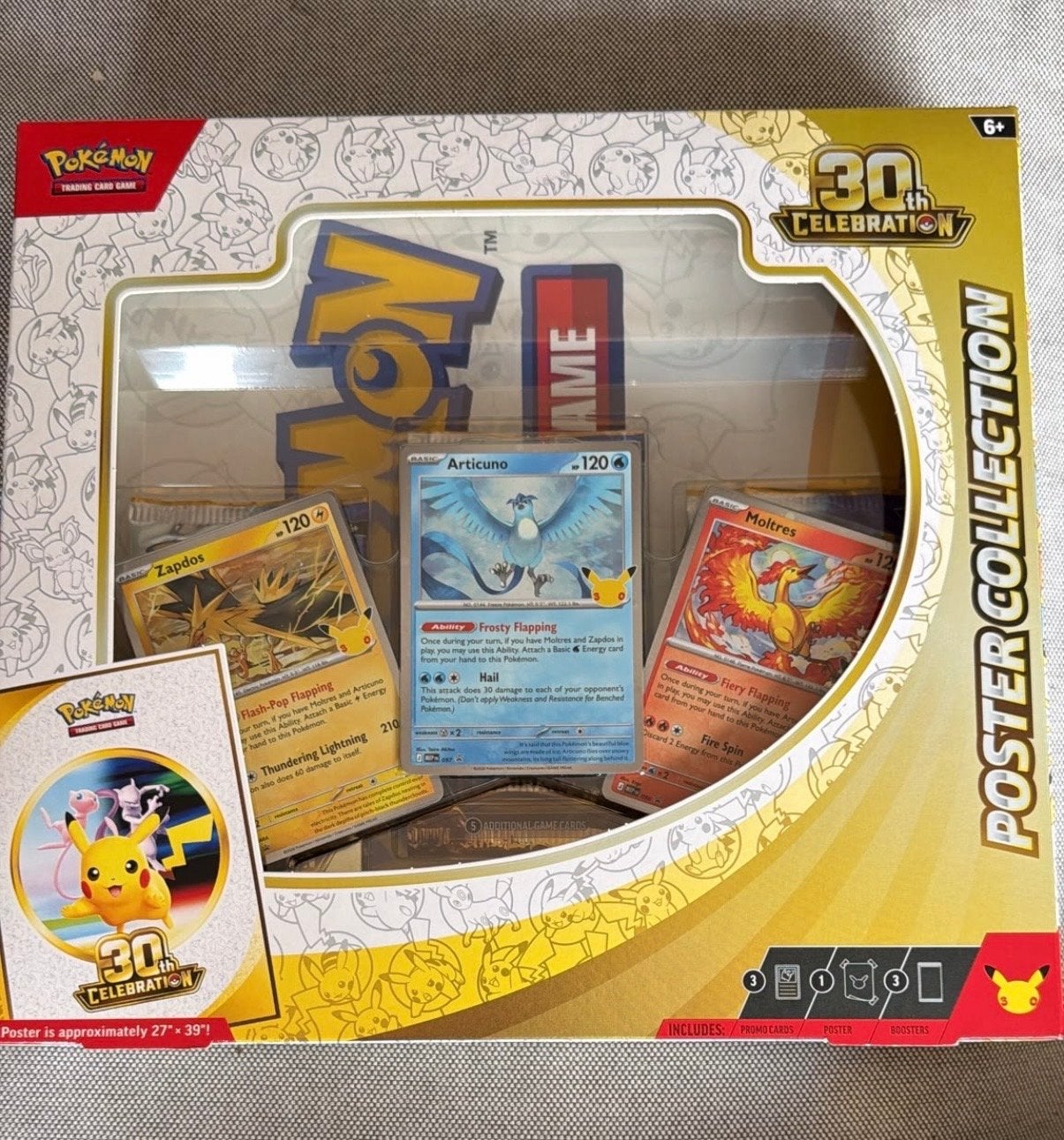 Pokémon 30th Celebration Poster Collectie met kaarten, Ophalen of Verzenden, Nieuw, Overige typen