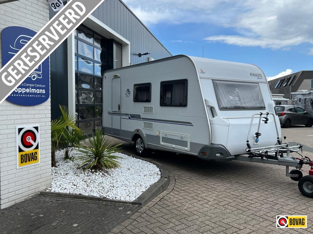 Knaus Sport 420 QD mover, voortent, bankairco, fietsenrek, Rondzit, Bedrijf, 750 - 1000 kg, 4 tot 5 meter