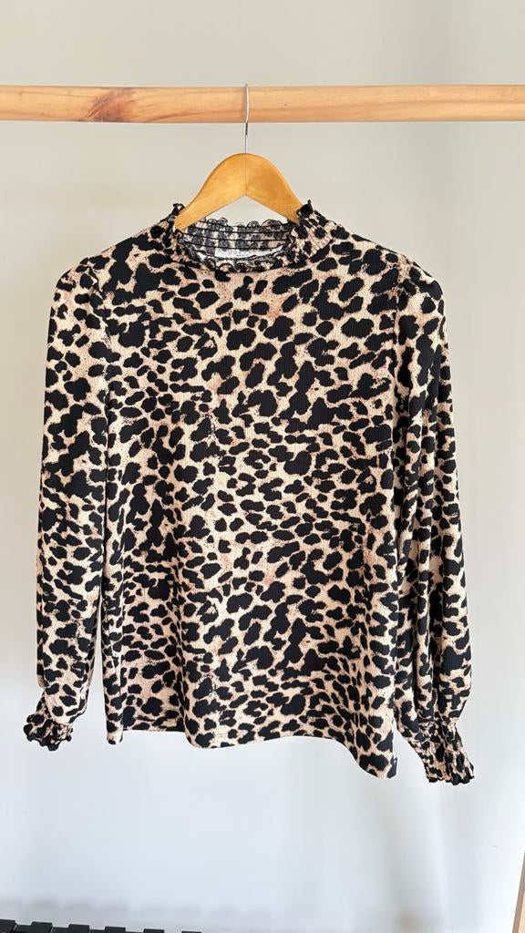 Costes panterprint top maat S, Overige kleuren, Ophalen of Verzenden, Lange mouw, Maat 36 (S)