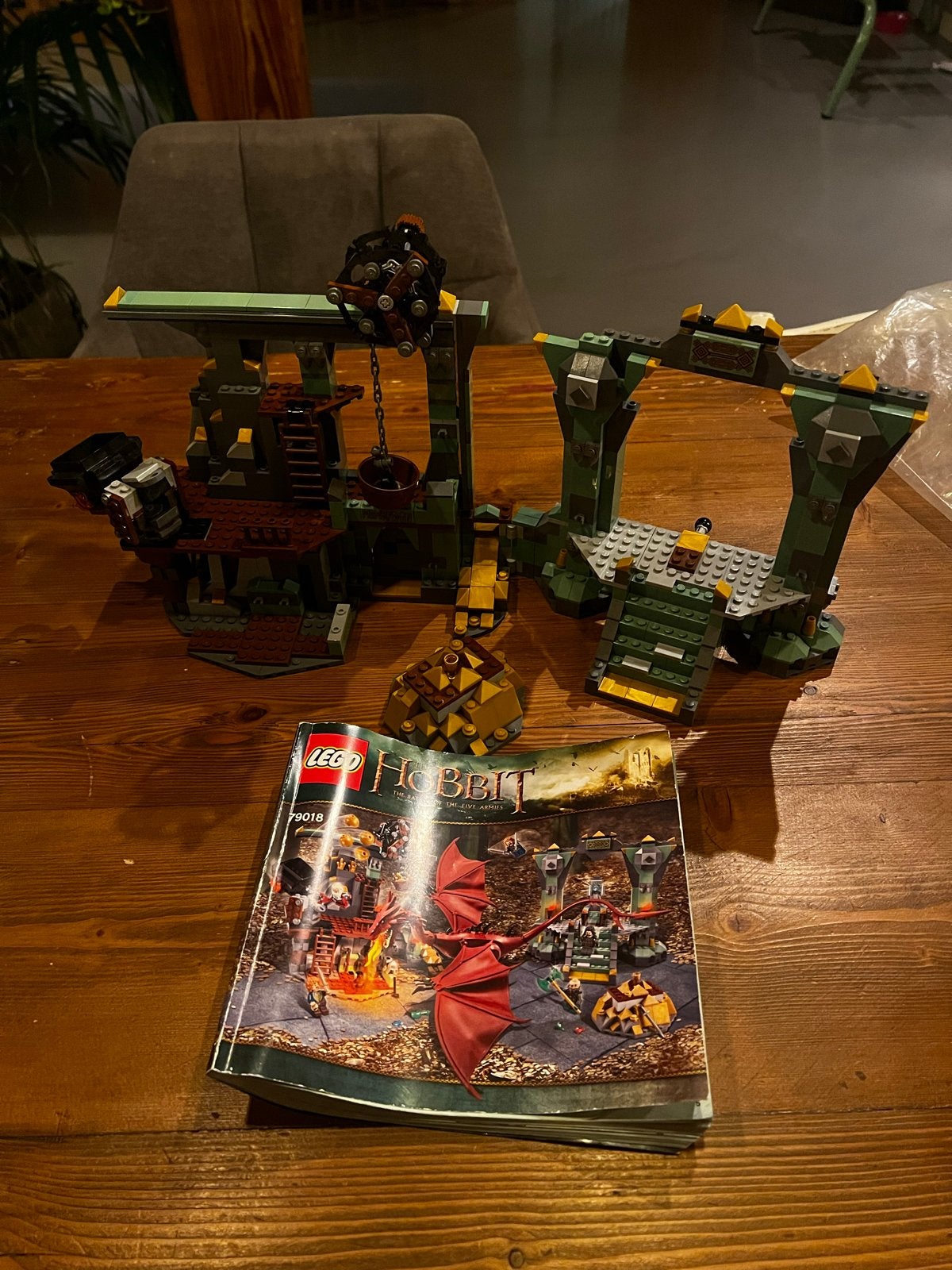 Lego The Hobbit 79018 lonely mountain Incompleet, Gebruikt, Overige thema's, Lego, Ophalen of Verzenden