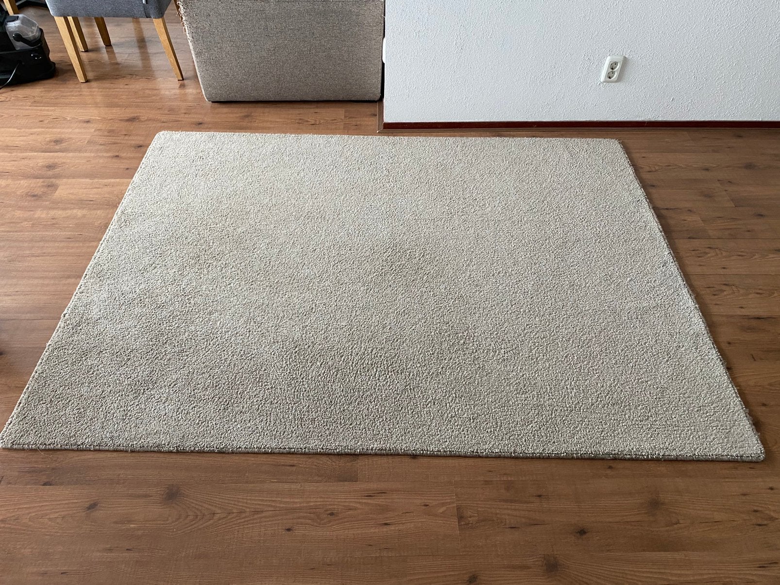 Beige vloerkleed 160x230cm, Ophalen, Zo goed als nieuw, Beige, Tapijt