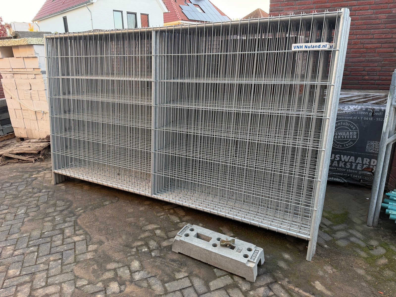 Bouwhekken zware uitvoering, Tuin en Terras, Ophalen, Zo goed als nieuw, IJzer