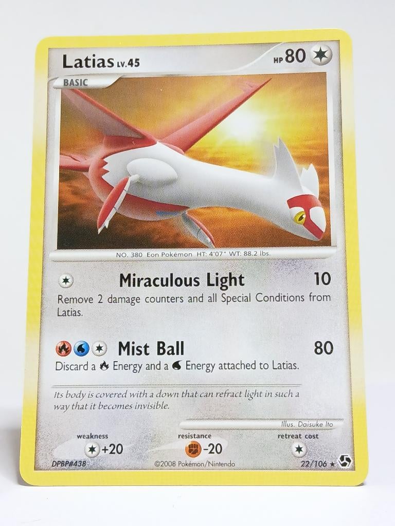 Pokémon - Great Encounters - Latias - 22/106 - Non Holo, Verzenden, Zo goed als nieuw, Losse kaart, Foil