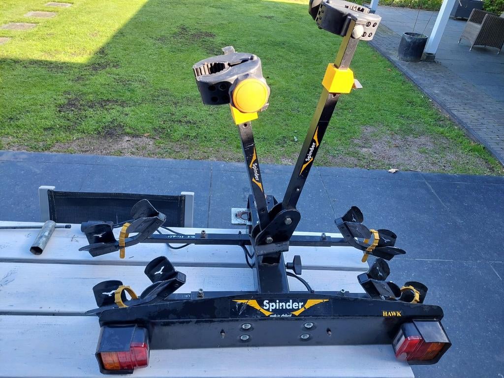 Spinder Hawk Fietsendrager - Trekhaakdrager, Auto diversen, Fietsendragers, Ophalen of Verzenden, 2 fietsen, Gebruikt, Trekhaakdrager