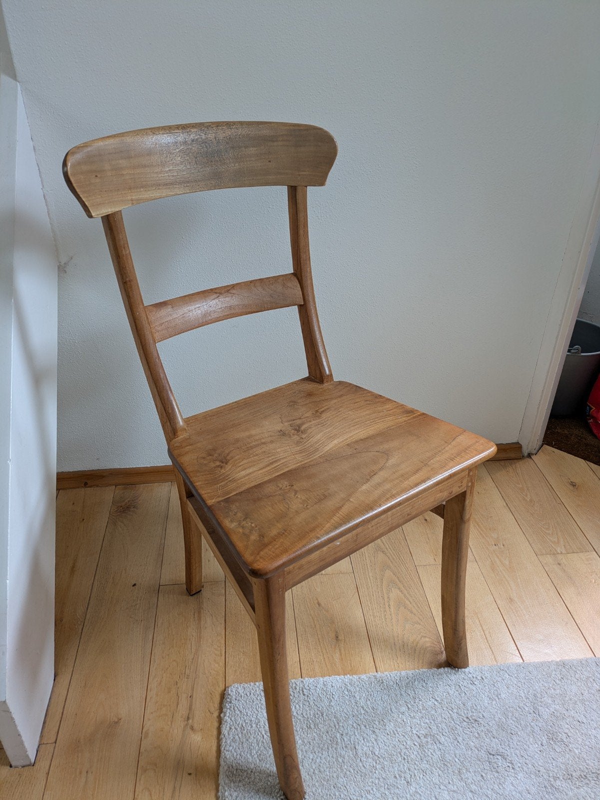 4x teakhouten stoel -klassiek design, Huis en Inrichting, Stoelen, Ophalen, Hout, Vier