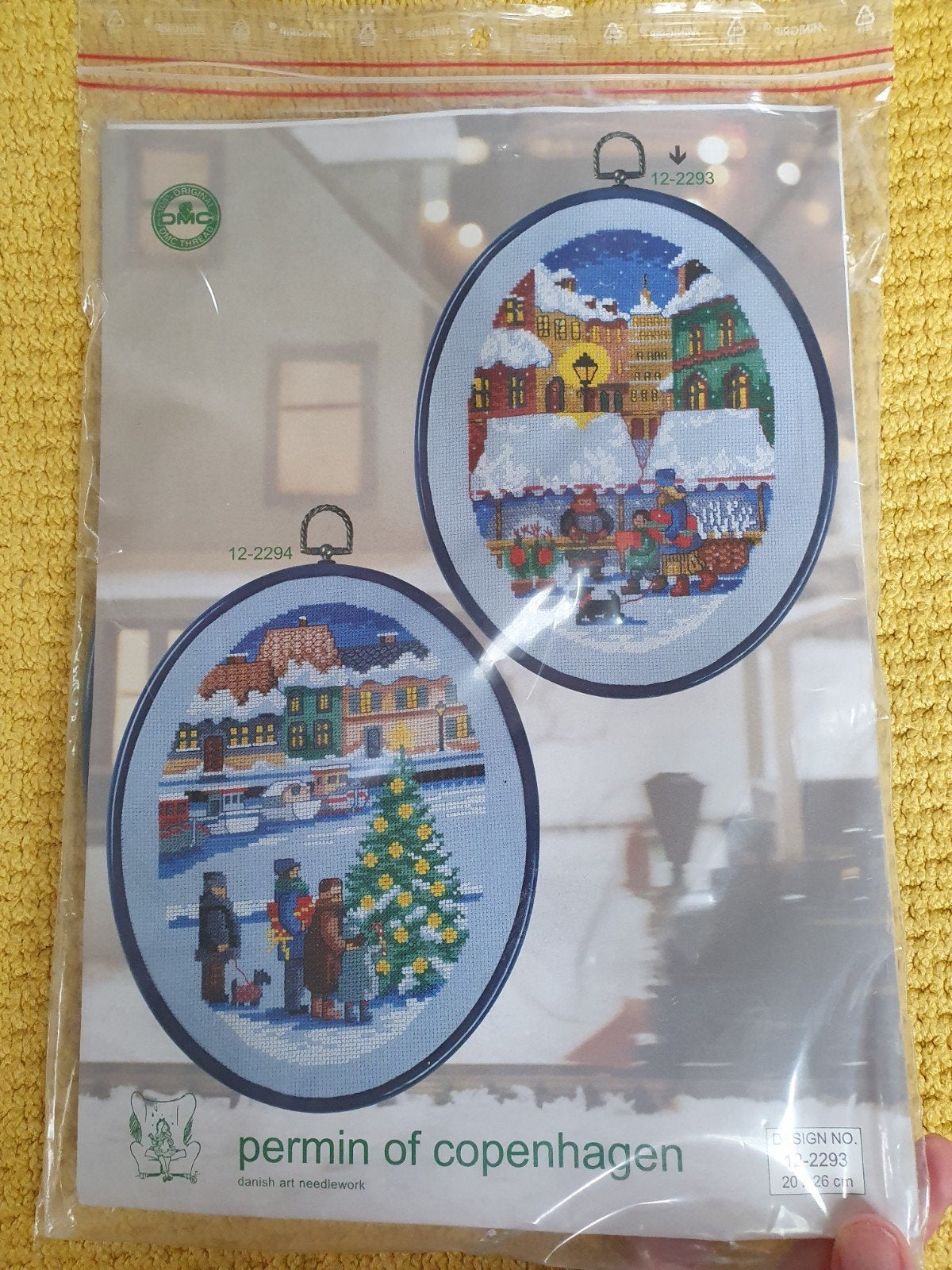 nieuw! zeldzaam - Kerstmarkt - borduurpakket incl ring, Verzenden, Nieuw, Borduurpakket