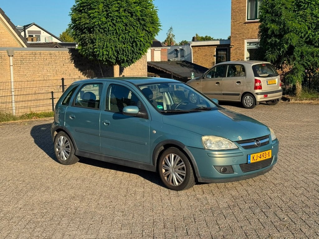 Opel Corsa 1.2 16V–5-deurs – 2006 –155.000km – APK juni 2027, Auto's, Opel, 31 €/maand, 4 cilinders, Blauw, Handgeschakeld
