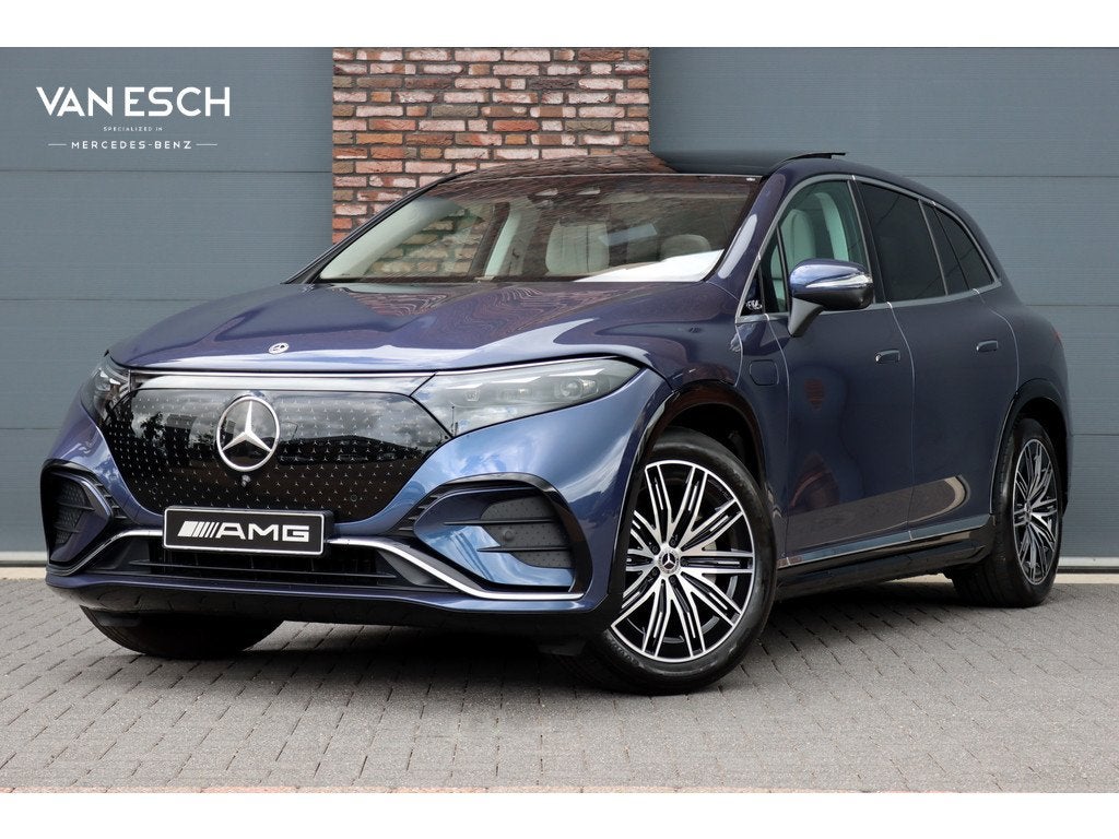 Mercedes-Benz EQS SUV 450+ AMG Line 118 kWh | Luchtvering |, Achterwielaandrijving, Gebruikt, Parkeerassistent, Met garantie (alle)