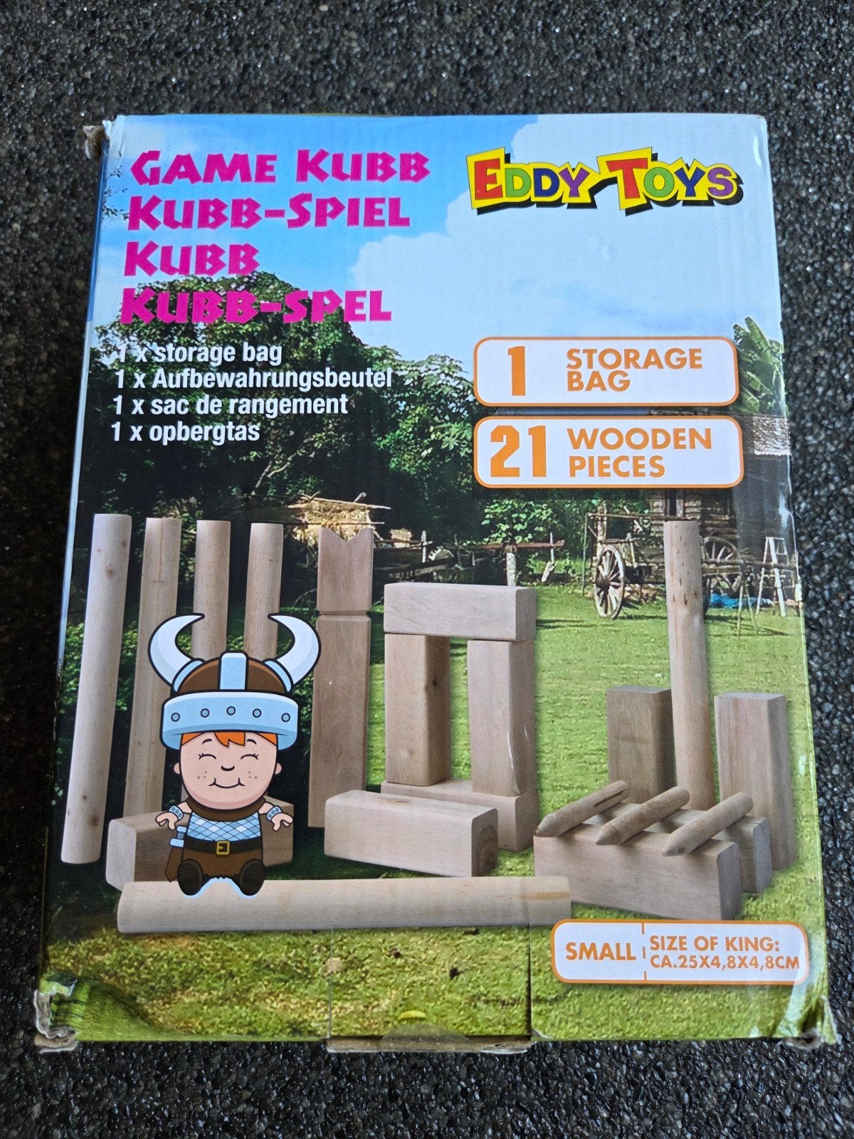 Kubb spel Eddy Toys - Zo goed als nieuw, Ophalen of Verzenden