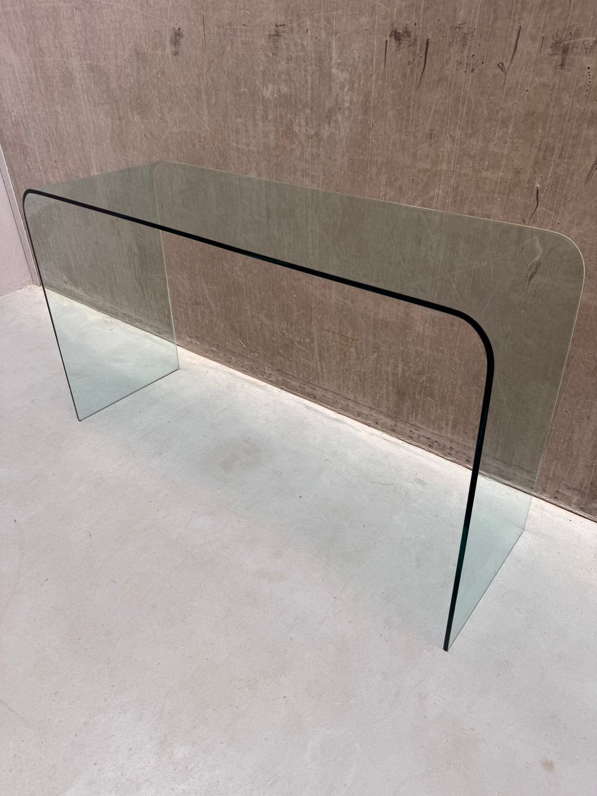 Vintage Fiam Glazen Consoletafel Sidetable, Ophalen of Verzenden