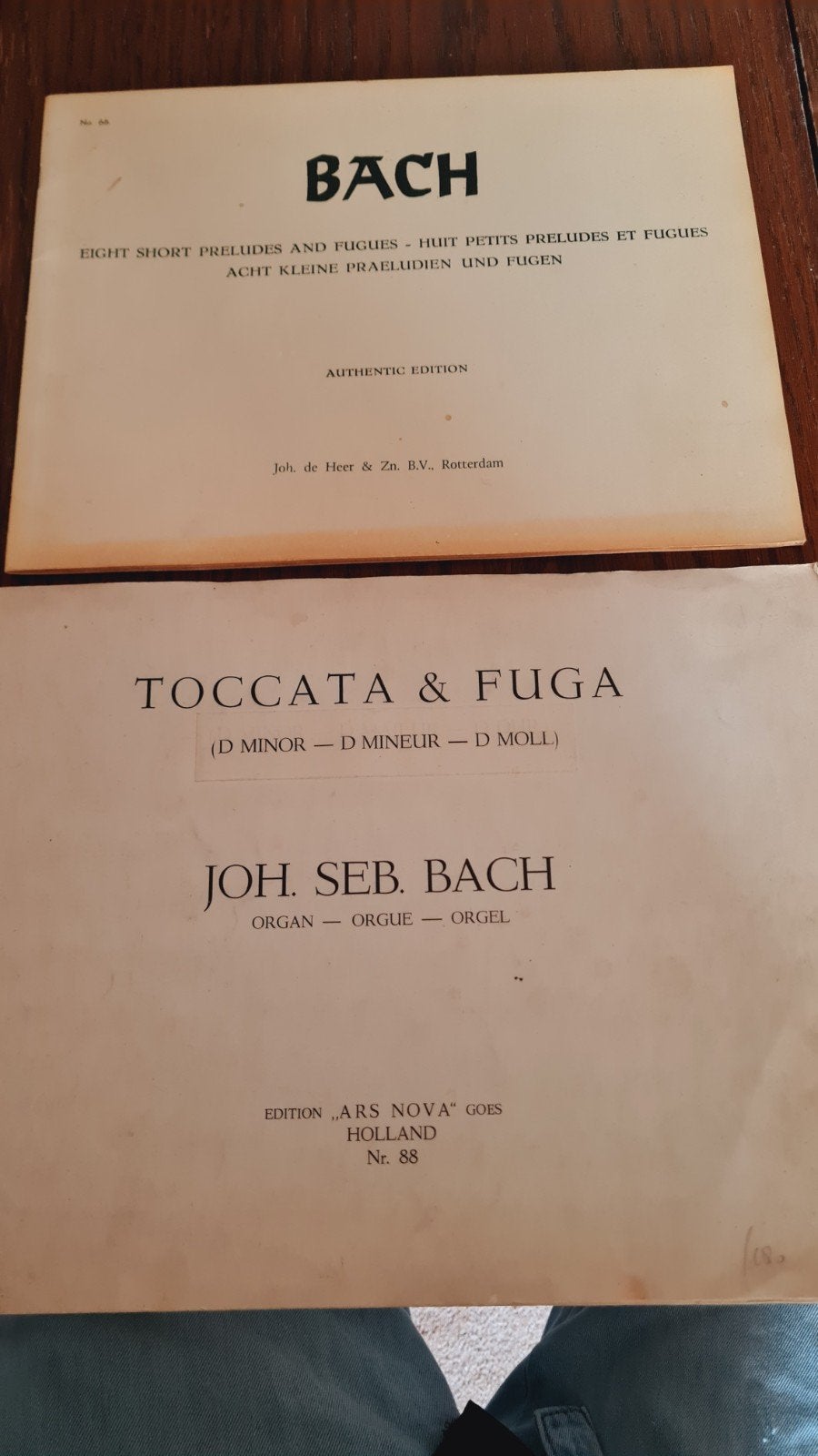 Bach orgelbladmuziek, 2 boekjes samen, Muziek en Instrumenten, Bladmuziek, Orgel, Gebruikt, Klassiek, Ophalen of Verzenden