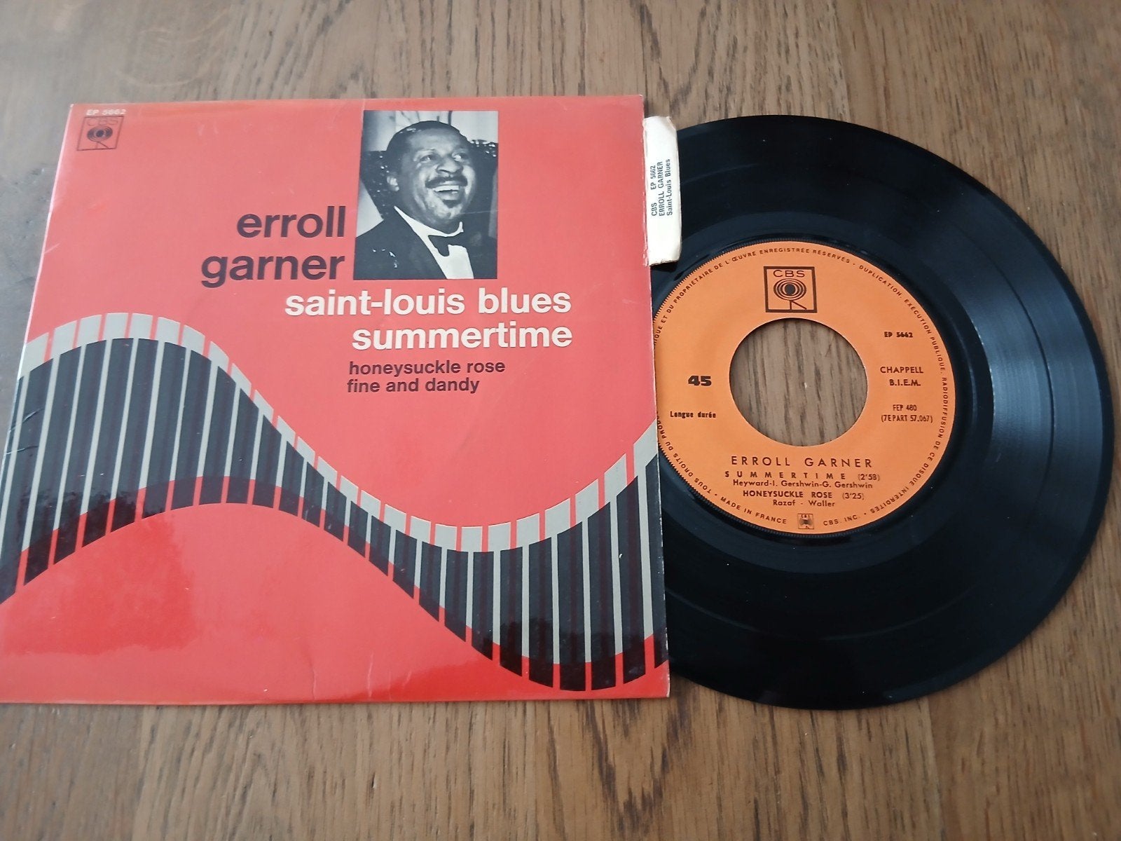 VINYL EP   ERROLL GARNER  1967, Cd's en Dvd's, Vinyl | Jazz en Blues, Overige formaten, Ophalen of Verzenden, Zo goed als nieuw