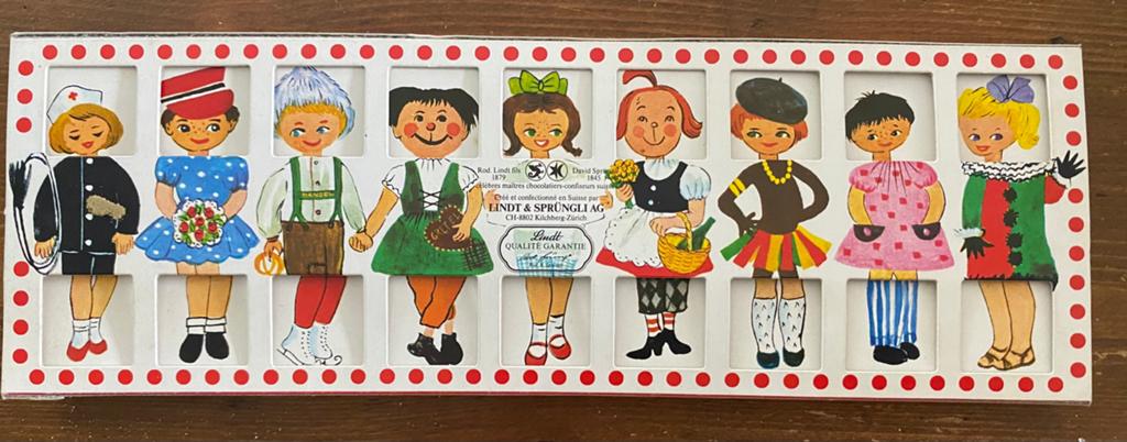 Vintage Lindt & Sprüngli Chocolade Poppen Doos, Ophalen