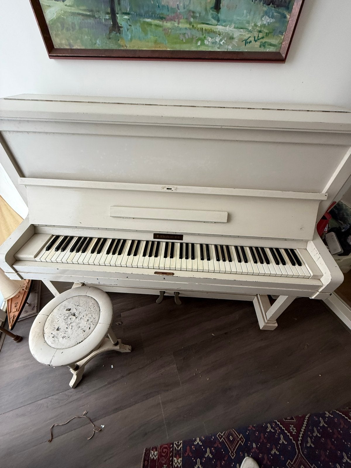 RUD. IBACH SOHN Piano - Wit, Gebruikt, Ophalen, Gebruikt, Wit, Piano