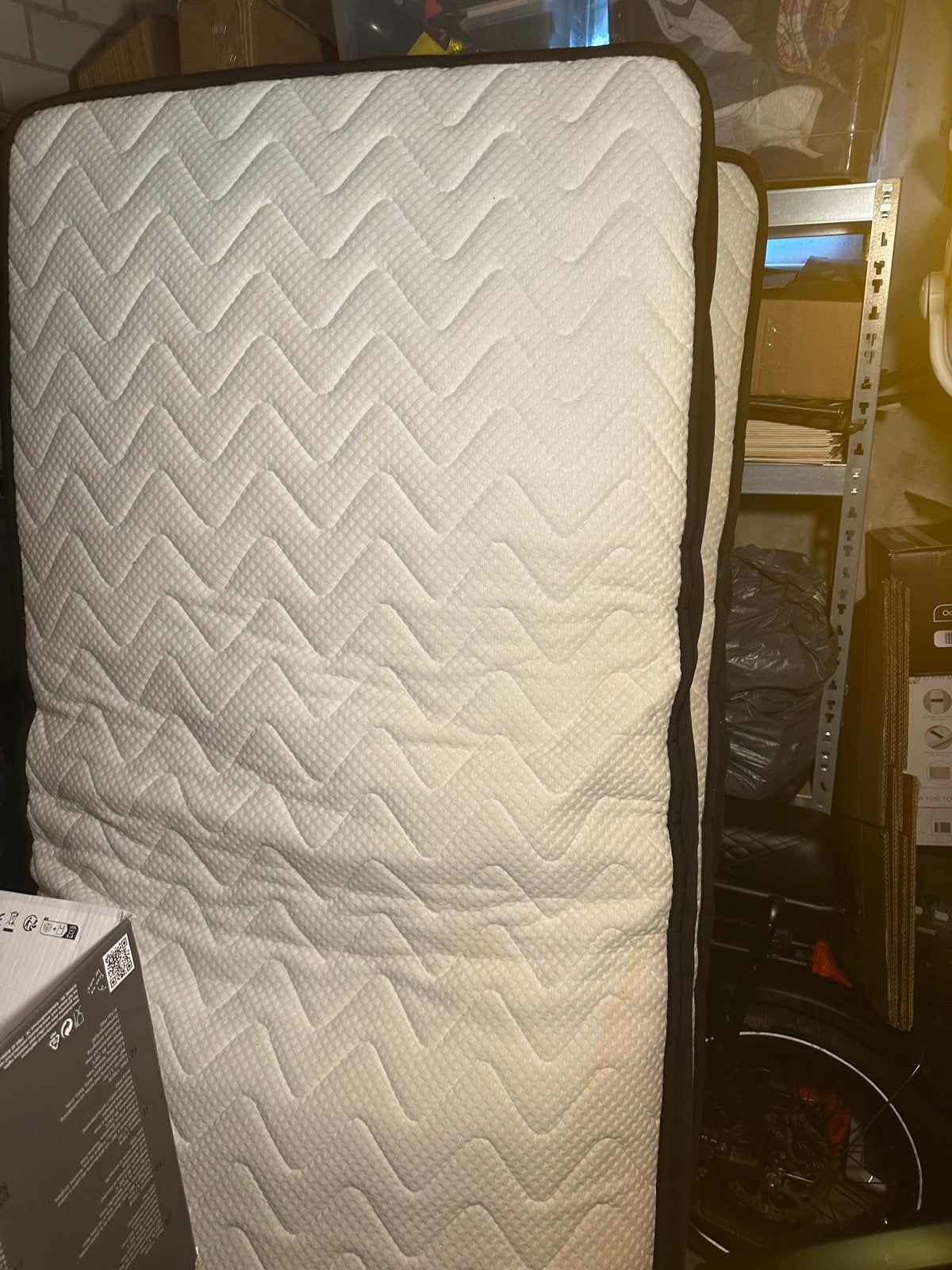 2x Eenpersoons Veren Matras met Afneembare Hoes - Hoge Kwali, Caravans en Kamperen, Caravan accessoires, Ophalen of Verzenden