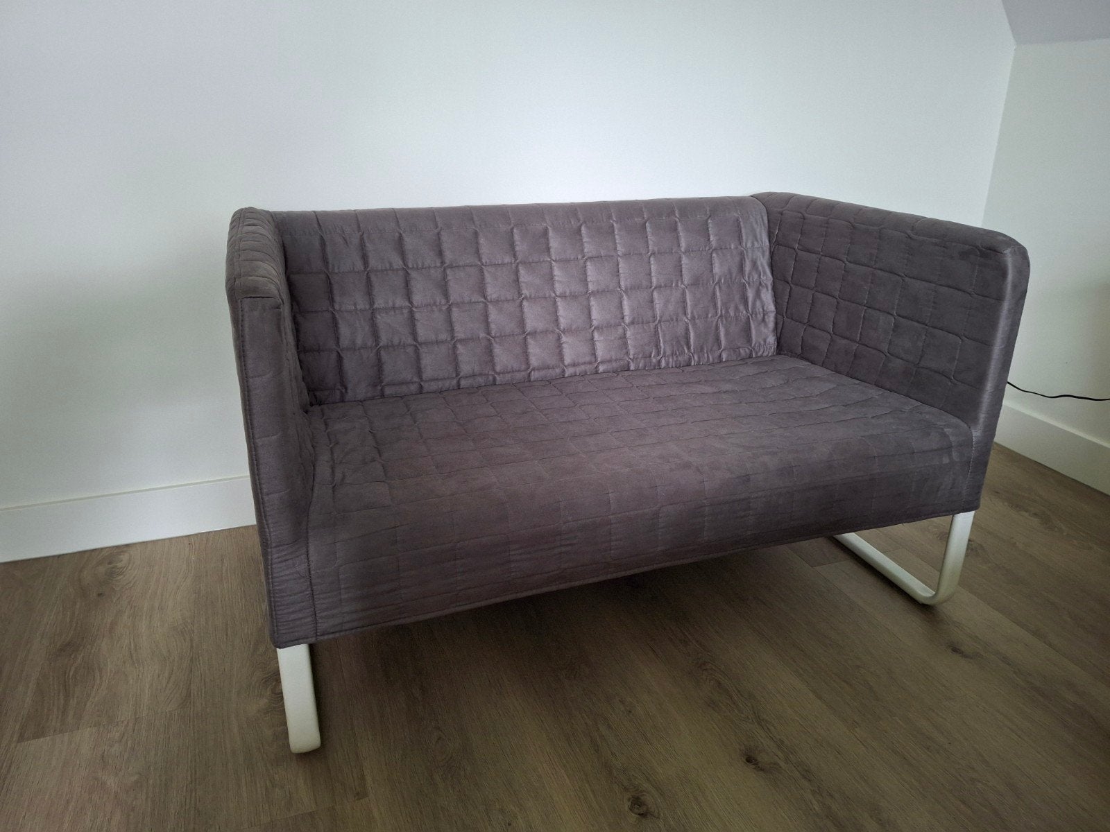 Bankje 2-zits (Knopparp IKEA) t.e.a.b., Huis en Inrichting, Ophalen, Tweepersoons, 75 tot 100 cm, Zo goed als nieuw