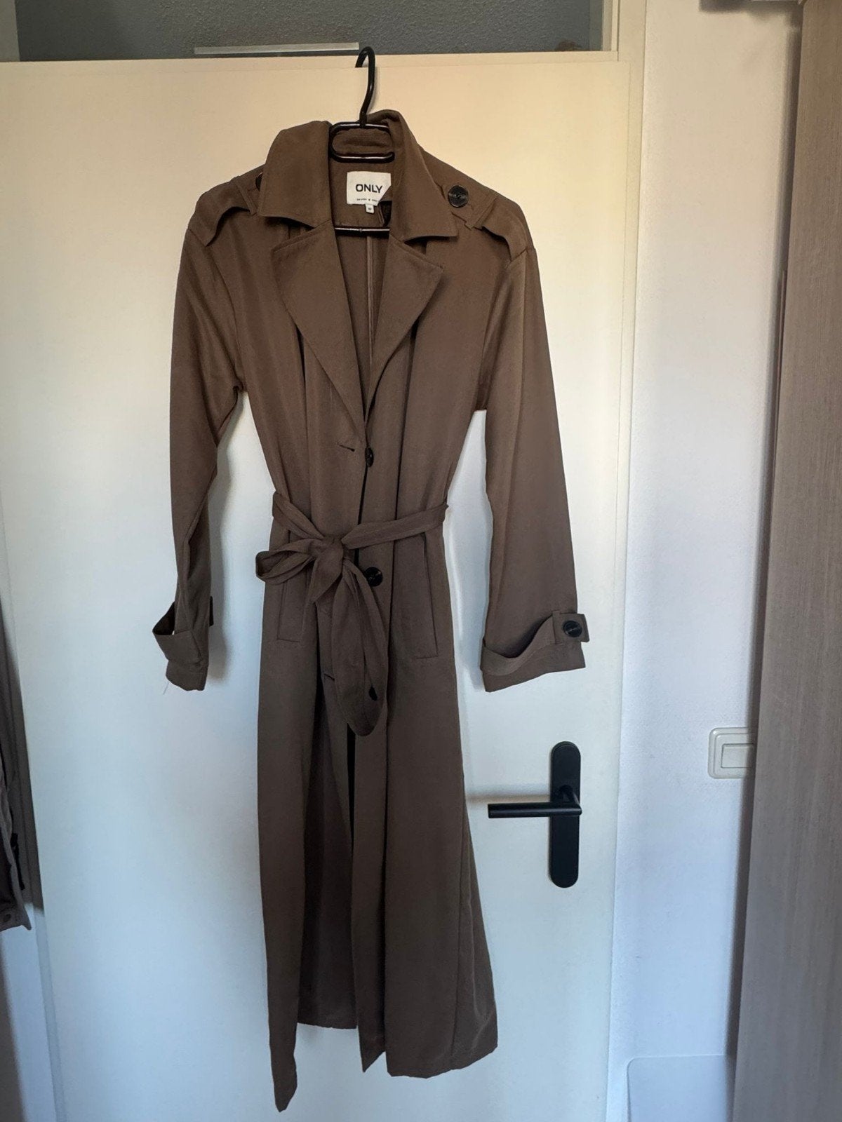 Zeer nette lange dames jas maat xs, Ophalen of Verzenden, Zo goed als nieuw, Maat 34 (XS) of kleiner, Bruin