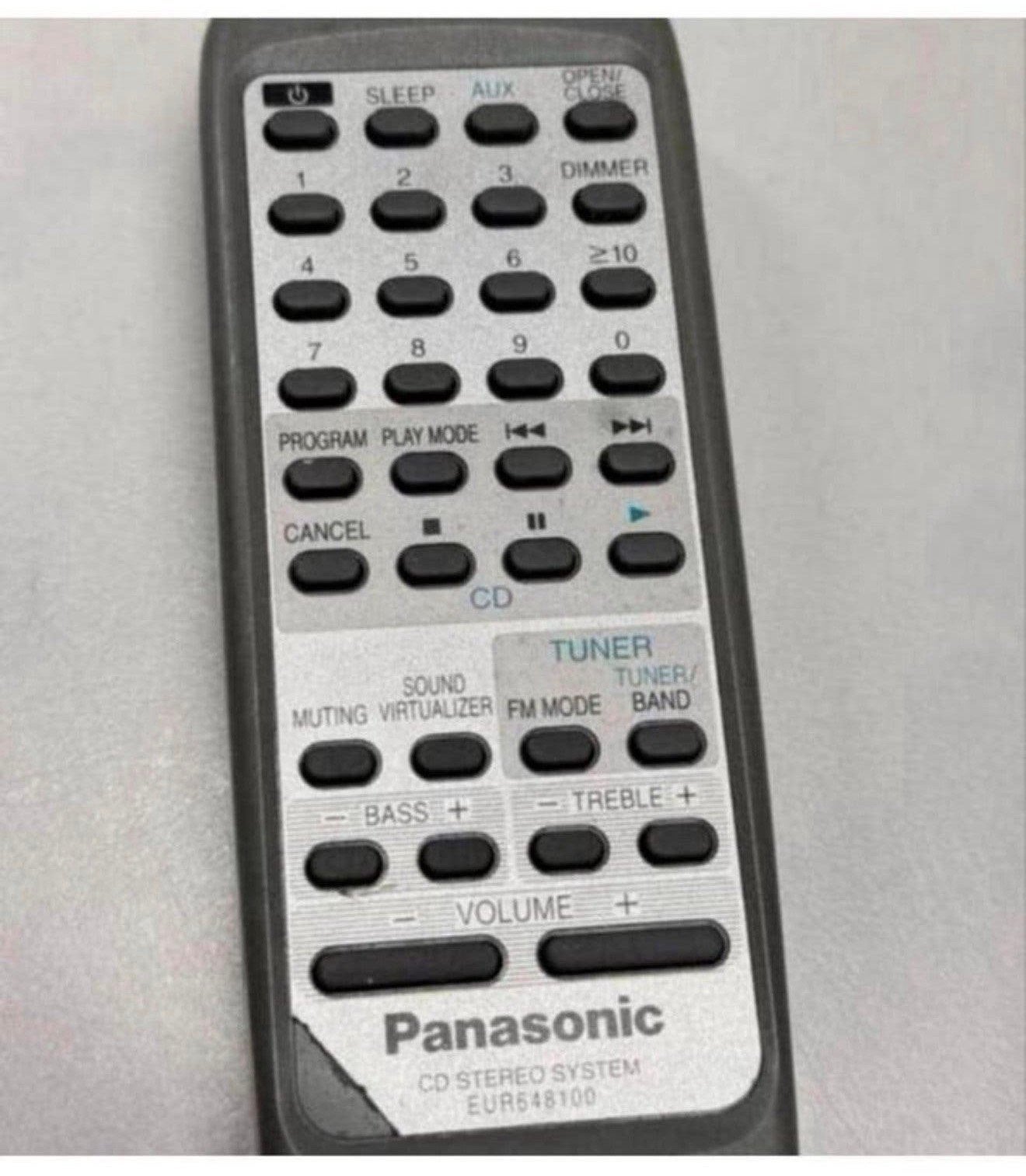 Originele Afstandsbediening Panasonic EUR648100 CD Stereo, P, P, P, Ophalen of Verzenden