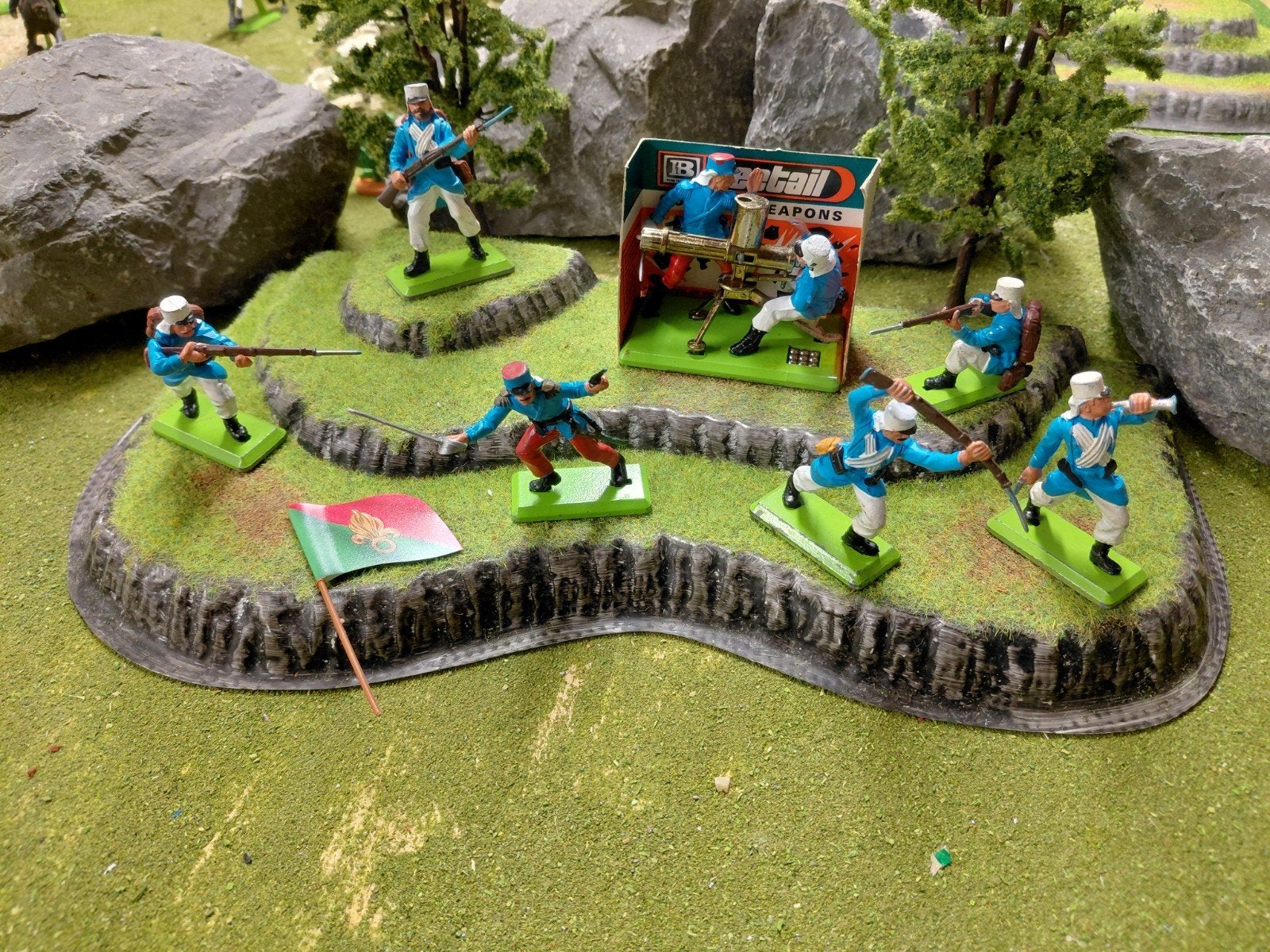 Britains Deetail figuren Franse Legionairs, Ophalen of Verzenden, Zo goed als nieuw, 1:50 of kleiner