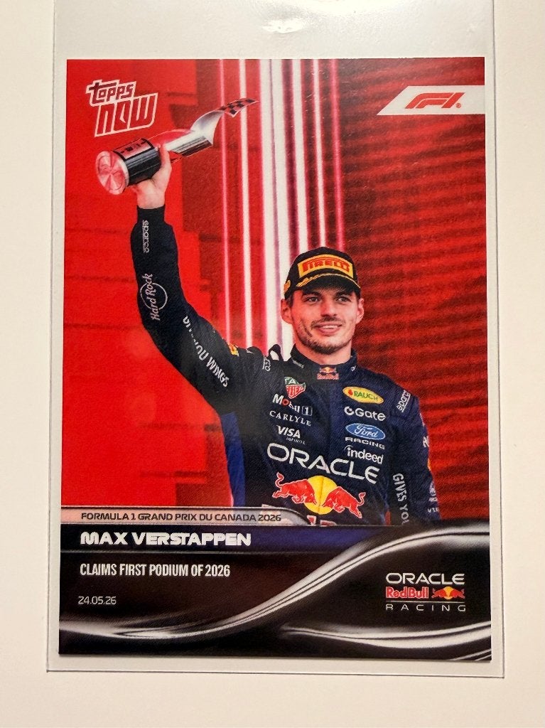 Max Verstappen - 2026 Formula 1 Topps NOW Kaart, Verzenden, Nieuw, Formule 1
